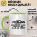 Hermann Tasse Wenn Hermann Nicht Repariert, Sind Wir Am Arsch Geschenk Grün Trendation