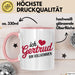 Gertrud Tasse Geschenk Ich Bin Vollkommen Gertrud Geschenkidee Geburtstag Rosa Trendation