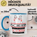 Boxerin Weil Es Keinen Schöneren Beruf Gibt Tasse Geschenk für Eine Boxerin Lustig Blau Trendation