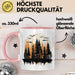 Wald Tasse Geschenk Wandern Geschenkidee Wanderlustige Rosa Trendation