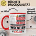 Wrestler Geschenk Tasse Lustiger Spruch Erheben Sie Sich Der Wrestler Betritt den Raum Rot Trendation