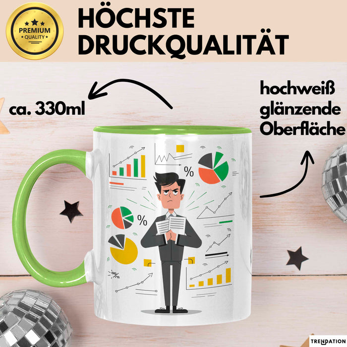 BWL Student Tasse Geschenk Lustige Geschenkidee Spruch Für Zukünftige Führungskräfte Grün Trendation