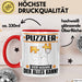 Puzzler Tasse Geschenk für Puzzler Der Mann Der Alles Kann Geschenkidee zum Geburtstag Rot Trendation