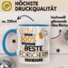 Beste Forscherin Der Welt Tasse Geschenk für Eine Forscherin Geprüft Und Sicher Geschenkidee Geburtstag Weihnachten Blau Trendation