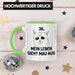 Dank Meme Tasse Katzen Besitzer Wortspiel Ja Mein Leben Sieht Mau Aus Traurige Katze Geschenkidee Grün Trendation