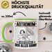 Astronom Tasse Geschenk für Astronom Der Mann Der Alles Kann Geschenkidee zum Geburtstag Grün Trendation