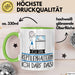 Geschenk für Reptilienhalterin Tasse Lustige Geschenkidee Geburtstag Ich Bin Reptilienhalterin Ich Darf Das Grün Trendation