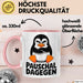 Sarkastischer Pinguin Tasse Geschenk Lustige Geschenkidee Spruch Pauschal Dagegen Rosa Trendation