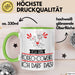 Geschenk für Rodeo-Cowgirl Tasse Lustige Geschenkidee Geburtstag Ich Bin Rodeo-Cowgirl Ich Darf Das Grün Trendation