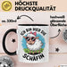 Schaf Tier Tasse Geschenk Lustige Geschenkidee Spruch Ich bin hier die Schäffin Schwarz Trendation