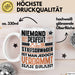 Stiefschwäger Geschenk Tasse Lustige Geschenkidee für Stiefschwäger Geburtstag Kaffee-Becher Niemand Ist Perfekt Aber Als Stiefschwäger Ist Man Nah Dran Weiß Trendation