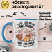 Vegan Vegetarisch Tasse Geschenk Lustige Geschenkidee Spruch Tier Sind Meine Freunde Blau Trendation