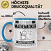 Mathematiker Tasse Geschenk für Mathematiker Geburtstag Lustiger Spruch Kaffee-Becher Was Ist Deine Superkraft Blau Trendation