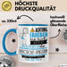 Discgolf-Spielerin Tasse Geschenk Lustiger Spruch Bitte Erheben Sie Sich Seine Majestät Die Discgolf-Spielerin Betritt Den Raum Blau Trendation