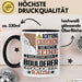 Boulderer Geschenk Tasse Lustiger Spruch Erheben Sie Sich Der Boulderer Betritt den Raum Schwarz Trendation