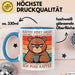 Kaffeeliebhaber Tasse Geschenk Lustige Geschenkidee Spruch Kaffee Macht Einfach Seinen Job Ich Mag Kaffee Blau Trendation