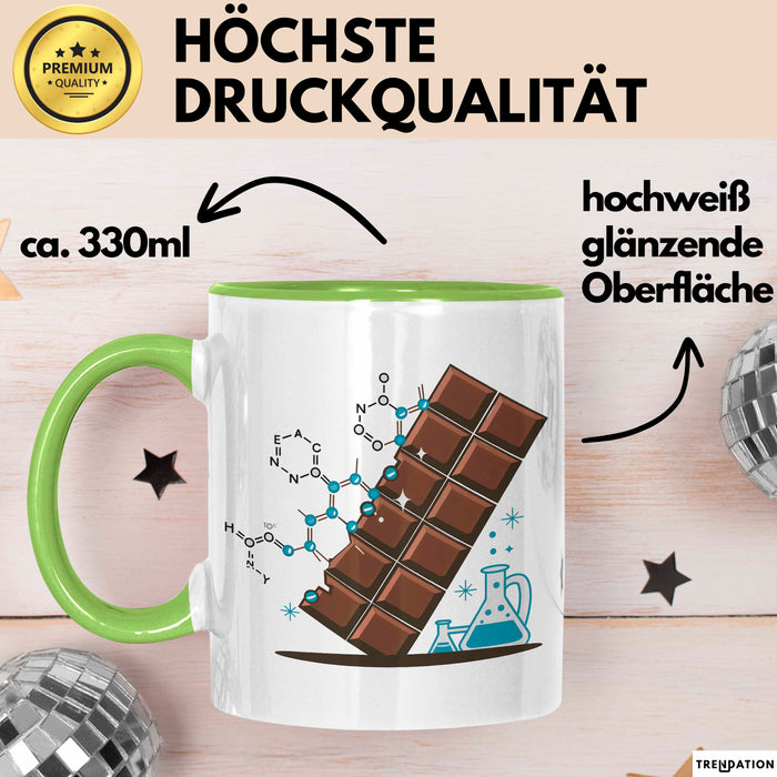 Lebensmittelwissenschaftler Tasse Geschenkidee Grün Trendation