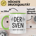 Sven Tasse Geschenk Der Sven Macht Dat Schon Geschenkidee Geburtstag Ruhrpott Grün Trendation