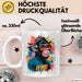 Affe Tier Kopfhörer Sonnenbrille Tasse Geschenk Lustige Geschenkidee Spruch Weiß Trendation