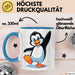 Pinguin Tier Tasse Geschenk Lustige Geschenkidee Spruch Blau Trendation