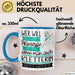 Kletterin Tasse Geschenk Spruch Wer Will Schon Prinzessin Sein Wenn Man Auch Kletterin Sein Kann Blau Trendation