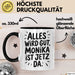 Monika Tasse Geschenk Alles Ist Gut Monika Ist Jetz Da Geschenkidee Becher mit Name Schwarz Trendation