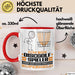 Discgolf-Spieler Geschenk Tasse Ich Bin Discgolf-Spieler Aber Sag Doch Einfach Superheld Lustige Geschenkdiee für Discgolf-Spieler Kaffee-Becher Rot Trendation