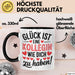 Bürokollege Tasse Geschenk Lustige Geschenkidee Spruch Glück Ist Eine Kollegin Wie Dich Zu Haben! Schwarz Trendation