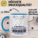 Jogger Geschenk Tasse So Gut Kann Nur Ein Jogger Aussehen Geschenkidee Kaffee-Becher Blau Trendation