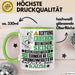 Singer-Songwriter Geschenk Tasse Lustiger Spruch Erheben Sie Sich Der Singer-Songwriter Betritt den Raum Grün Trendation