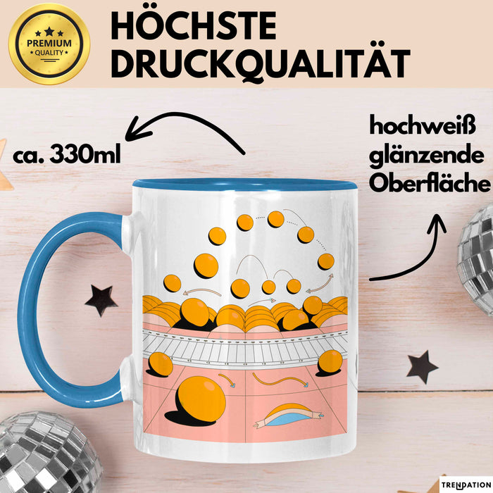 Animator Tasse Geschenk Lustige Geschenkidee Spruch Für Bewegungs Macher Blau Trendation