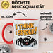 Spinne Vogelspinne Tier Tasse Geschenk Lustige Geschenkidee Spruch Ich Glaube Ich Spinne Rot Trendation
