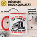 Lkw Fahrer Tasse Geschenk Harte Truckfahrer Trucker Geschenkidee Lustig Rot Trendation