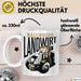 Angehender Landwirt Geschenk Tasse Jungs Bauern Jungen Geschenkidee Kakao-Becher Weiß Trendation