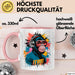Affe Tier Kopfhörer Sonnenbrille Tasse Geschenk Lustige Geschenkidee Spruch Rosa Trendation