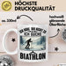 Biathlon Tasse Geschenk Wintersport Geschenke Ich Höre Dir Nicht Zu Ich Gucke Biathlon Weiß Trendation