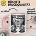 Katzen Tierliebhaber Tasse Geschenk Lustige Geschenkidee Spruch Alien UFO Katze Rosa Trendation