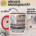 Programmierer Geschenk Tasse Lustiger Spruch Erheben Sie Sich Der Programmierer Betritt den Raum Rot Trendation