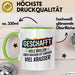 Schüler Abschluss Tasse Geschenk Lustige Geschenkidee Spruch Geschafft Viele Wollen Grün Trendation