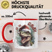 Weihnachten Tasse Dinosaurier Geschenkidee Ho Ho Rawr Jungs Jungen Geschenkidee Kaffeebecher Rot Trendation