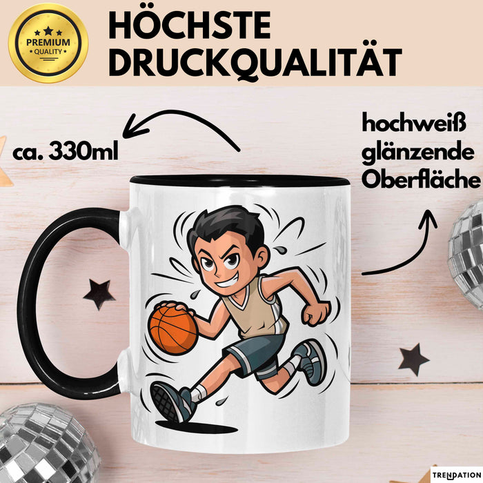 Basketballspieler Tasse Geschenkidee für Basketball Fans Trendation