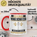 Vogelschützer Tasse Geschenk für Vogelschützer Geburtstag Lustiger Spruch Kaffee-Becher Was Ist Deine Superkraft Rot Trendation