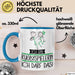 Geschenk für Rugbyspielerin Tasse Lustige Geschenkidee Geburtstag Ich Bin Rugbyspielerin Ich Darf Das Blau Trendation