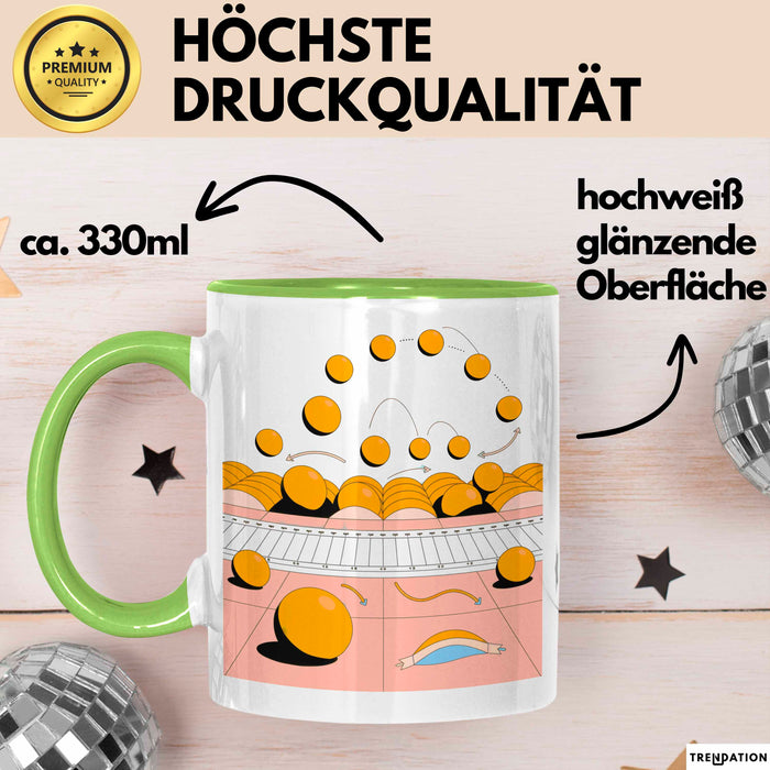 Animator Tasse Geschenk Lustige Geschenkidee Spruch Für Bewegungs Macher Grün Trendation