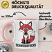 Kindergartenlehrer Wertschätzung Tasse Geschenk Lustige Geschenkidee Spruch Schweigefuchs Rosa Trendation