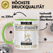 Pilates-Enthusiastin Tasse Geschenk Ich Bin Pilates-Enthusiastin Warum Weil Ich Es Kann Geschenkidee Geburtstag Grün Trendation