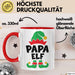 Papa Elf Tasse Geschenk Weihnachten Papa Geschenkidee Papaelfe Rot Trendation