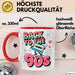 Vintage Retro Musik Tasse Geschenk Zurück in die 90er Geschenkidee Lustig Rot Trendation