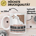 Boulderer Geschenk Tasse Ich Bin Boulderer Aber Sag Doch Einfach Superheld Lustige Geschenkdiee für Boulderer Kaffee-Becher Weiß Trendation