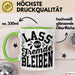 Schwarzer Humor Kaffeetasse Lass Uns Fremde Bleiben Tasse Geschenk Kollegen Sarkasmus Ironie Geschenkidee für Männer Frauen Kaffee-Becher Grün Trendation